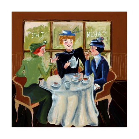 Trademark Fine Art Patricia A. Reed 'Salon De The Ii' Canvas Art, 24x24 ALI45334-C2424GG